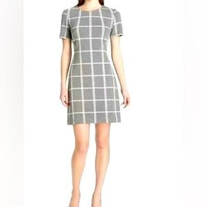 Tommy Hilfiger Charcoal Checkered Mini Dress